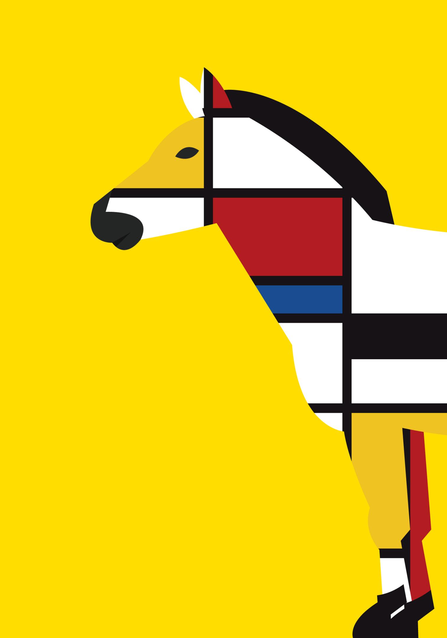 visuel zebre style mondrian